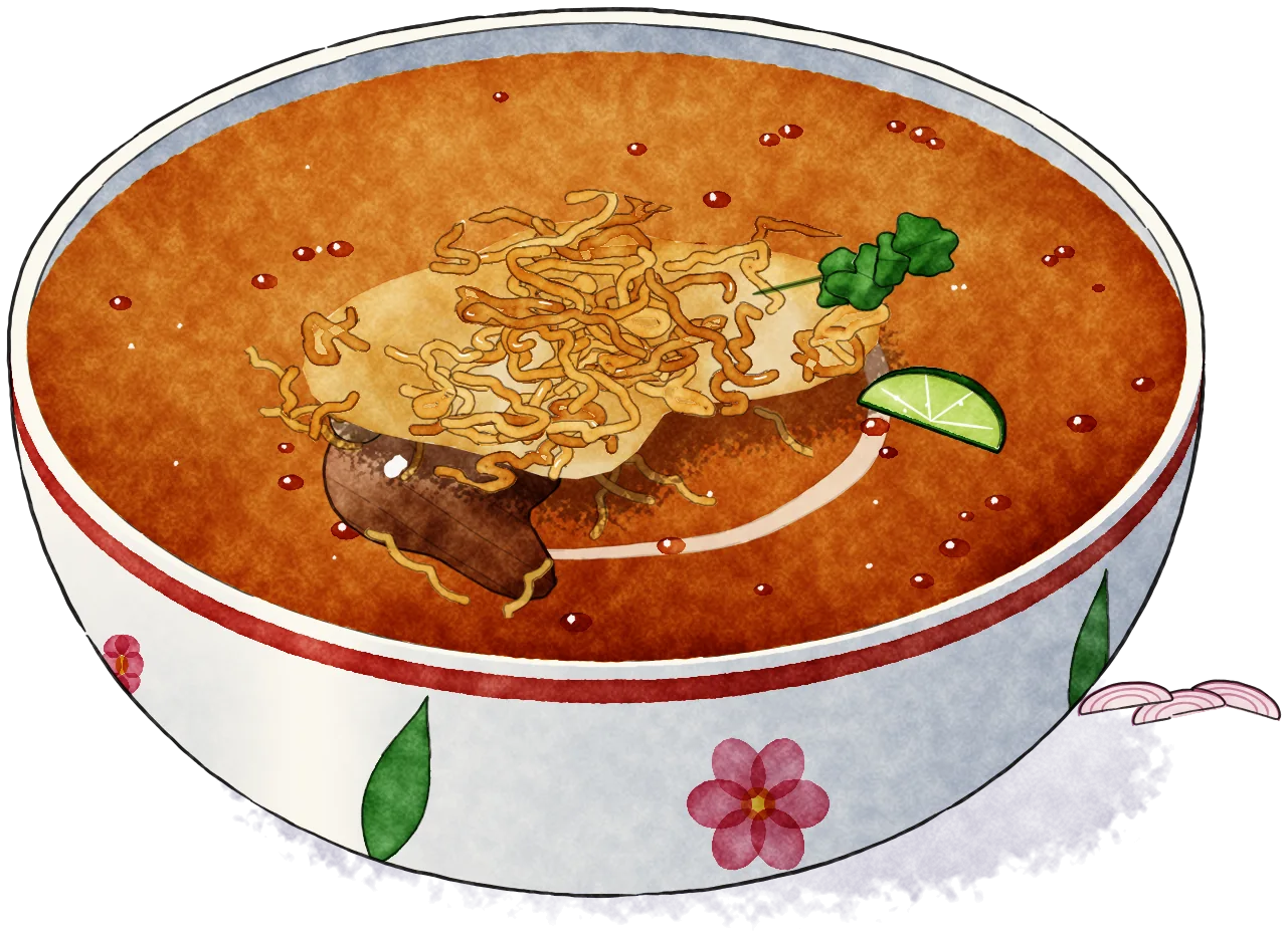 Khao soi, illustration du carnet